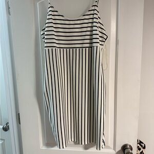 Black and White Striped Dress